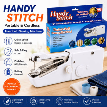 Portable Mini Stitch Machine – Compact Handheld Sewing Machine for Quick Repairs & DIY Projects